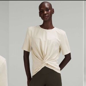 Lululemon Crescent Top - Sparkle Bone - Size 6